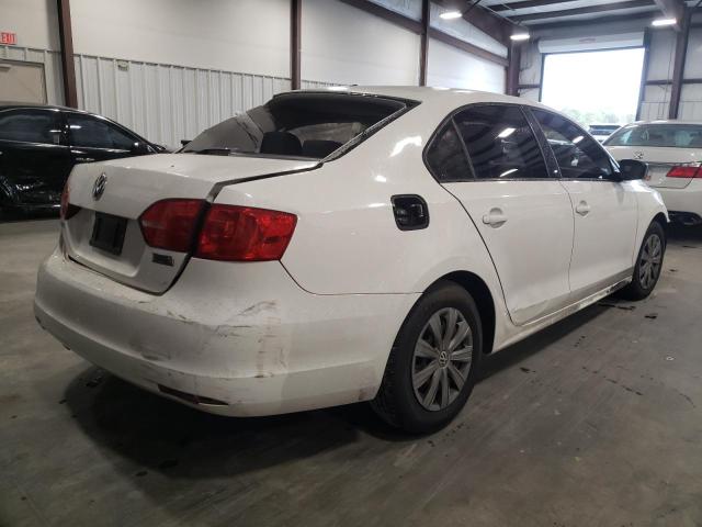 3VW2K7AJ0DM240457 - 2013 VOLKSWAGEN JETTA BASE WHITE photo 4