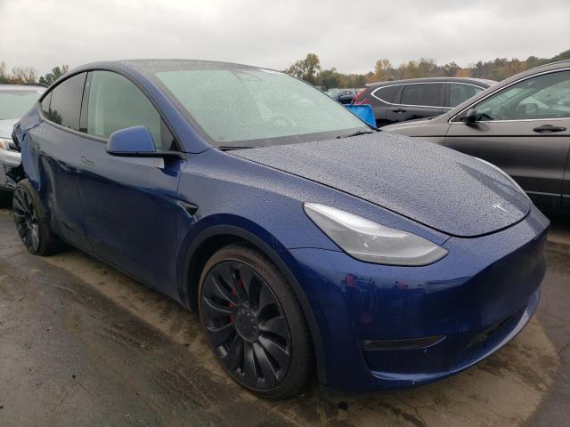 7SAYGDEFXNF373254 - 2022 TESLA MODEL Y Bleu photo 1