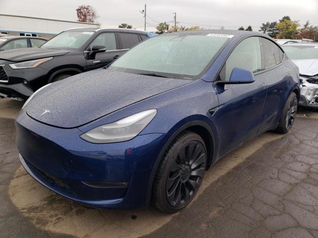 7SAYGDEFXNF373254 - 2022 TESLA MODEL Y Bleu photo 2