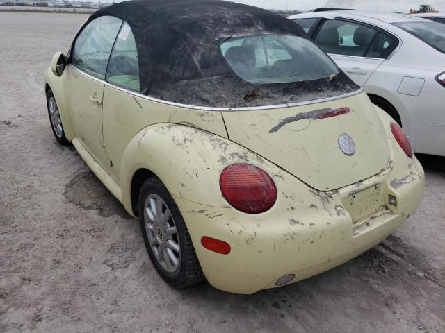 3VWCM31Y75M367051 - 2005 VOLKSWAGEN NEW BEETLE 黄色 照片 3