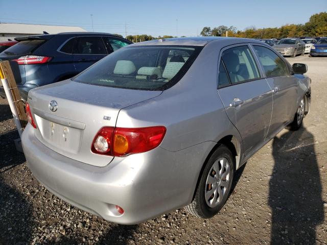 1NXBU4EE0AZ172382 - 2010 TOYOTA CORROLA SILVER photo 4