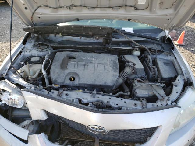 1NXBU4EE0AZ172382 - 2010 TOYOTA CORROLA SILVER photo 7