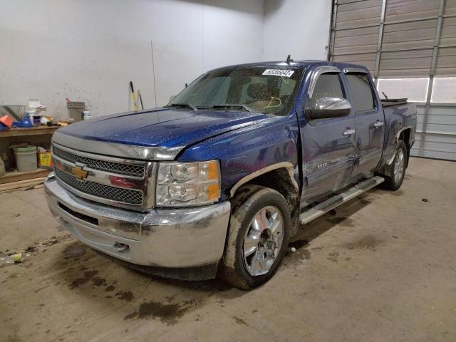 3GCPKSE78CG300718 - 2012 CHEVROLET SILVERADO BLUE photo 2