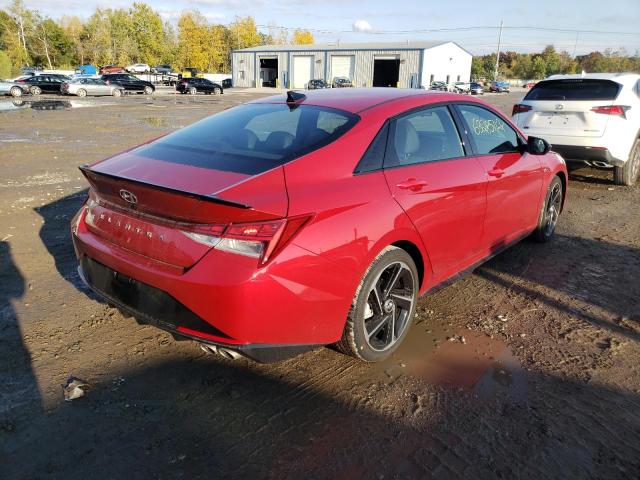 KMHLR4AF1PU400063 - 2023 HYUNDAI ELANTRA N RED photo 4