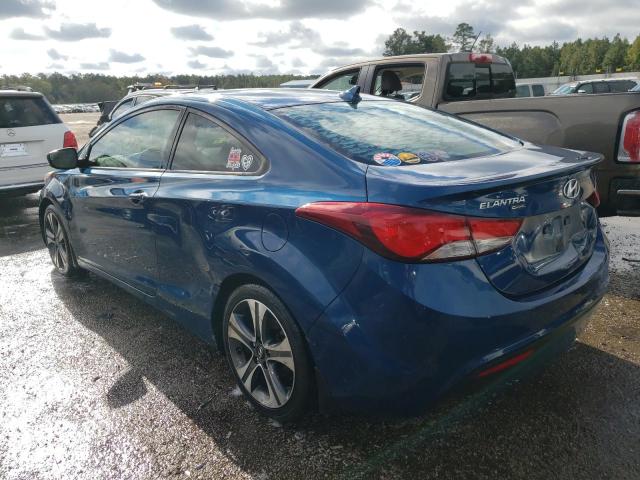 KMHDH6AH1EU029231 - 2014 HYUNDAI ELANTRA CO BLUE photo 3