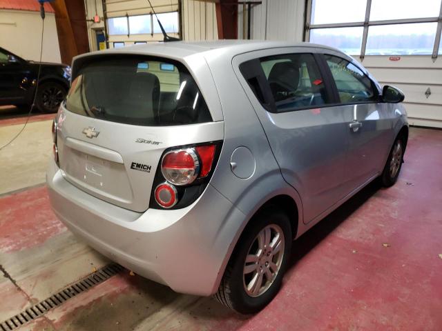 1G1JA6SH6C4187127 - 2012 CHEVROLET SONIC LS SILVER photo 4