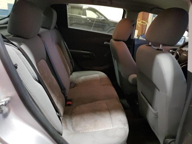 1G1JA6SH6C4187127 - 2012 CHEVROLET SONIC LS SILVER photo 6