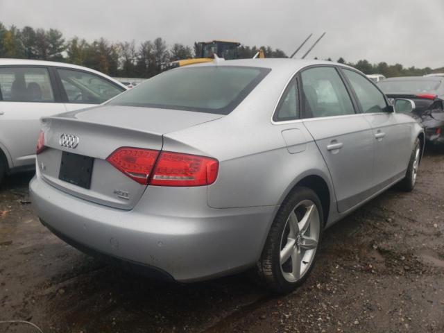 WAUKFAFL6AN061871 - 2010 AUDI A4 PRESTIG SILVER photo 4