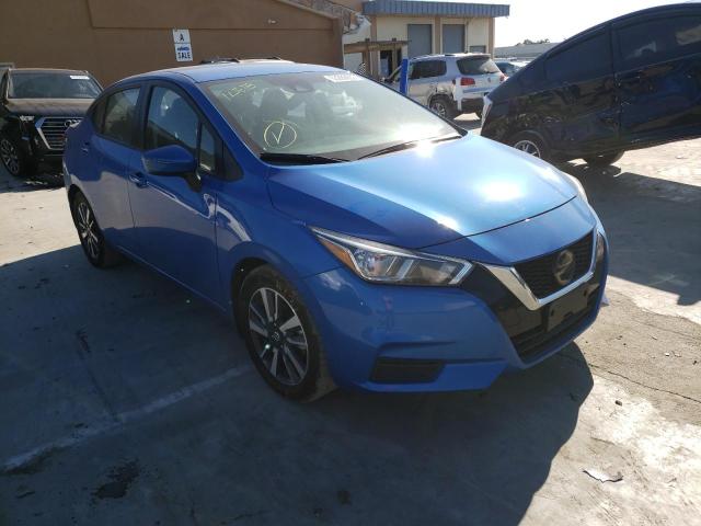 3N1CN8EV6ML838319 - 2021 NISSAN VERSA SV BLUE photo 1