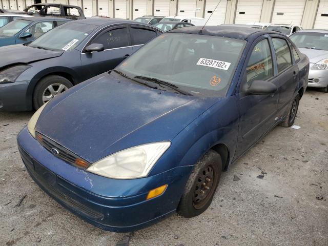 1FAFP33P1YW410238 - 2000 FORD FOCUS LX BLUE photo 2