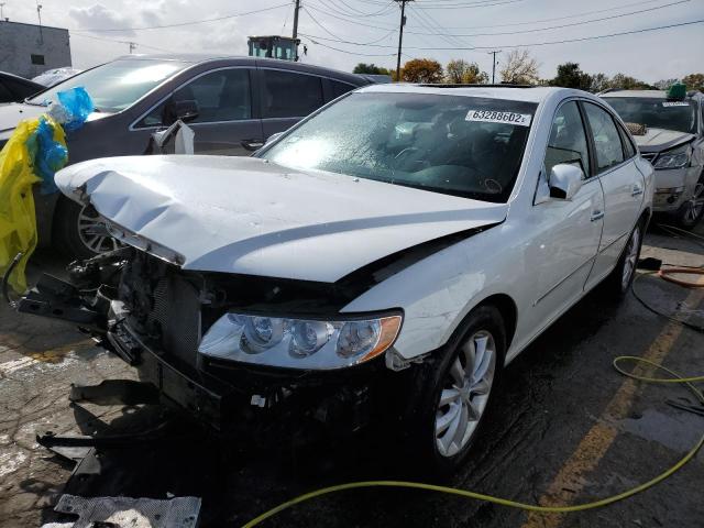 KMHFC46F89A393365 - 2009 HYUNDAI AZERA SE WHITE photo 2