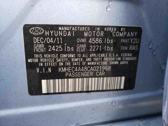 KMHEC4A48CA021968 - 2012 HYUNDAI SONATA HYBRID  photo 10