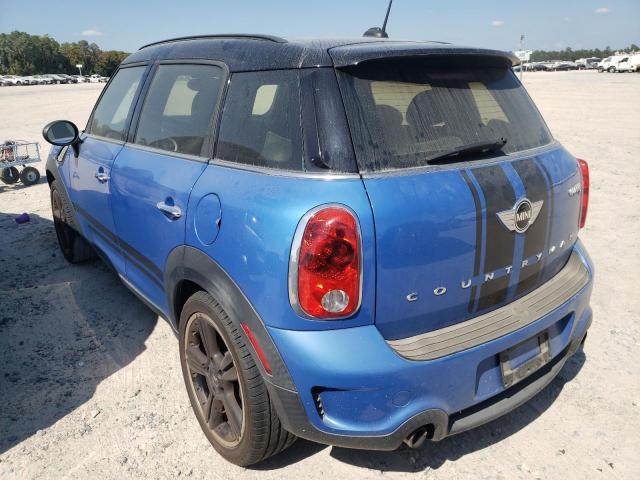 WMWZC3C59EWP28845 - 2014 MINI COOPER S C BLUE photo 3