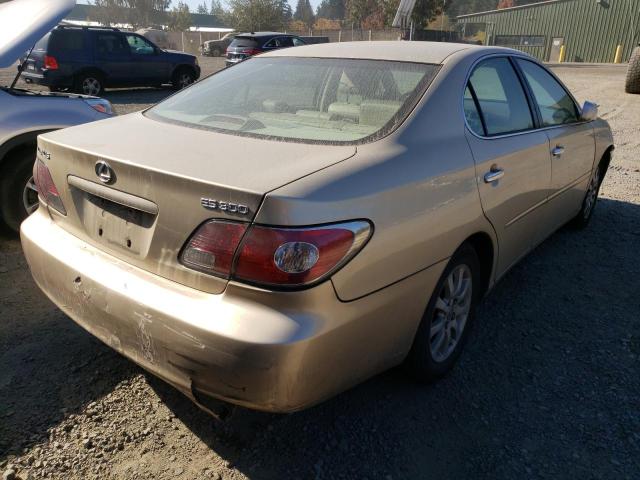 JTHBF30G120074907 - 2002 LEXUS ES 300 GOLD photo 4