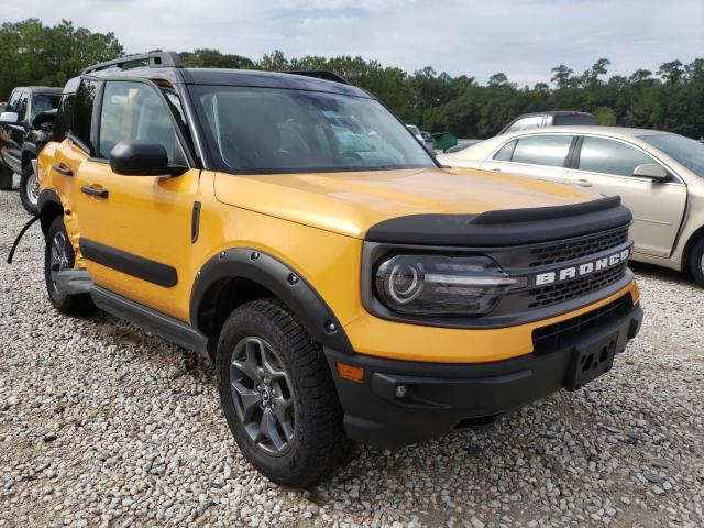 3FMCR9D90MRA61513 - 2021 FORD BRONCO SPO YELLOW photo 1