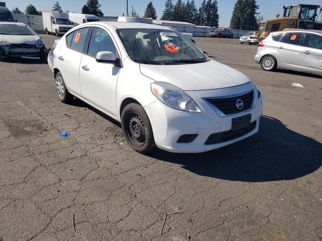 3N1CN7AP4EL818752 - 2014 NISSAN VERSA S/S WHITE photo 1