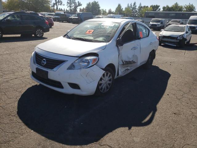 3N1CN7AP4EL818752 - 2014 NISSAN VERSA S/S WHITE photo 2