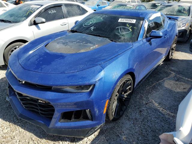 1G1FJ1R60L0143628 - 2020 CHEVROLET CAMARO ZL1 BLUE photo 2