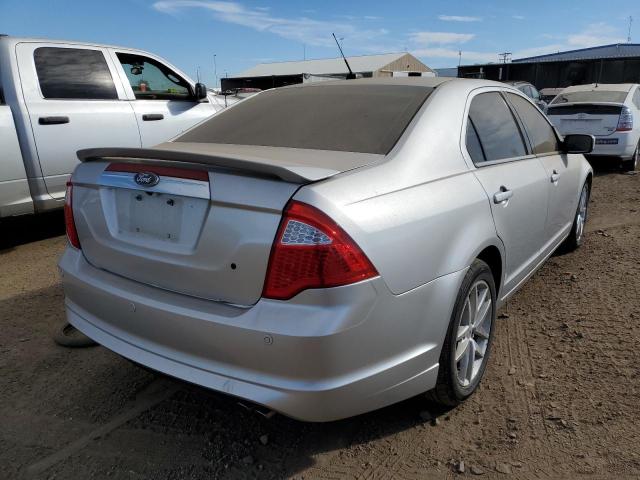 3FAHP0JA7CR186247 - 2012 FORD FUSION SEL SILVER photo 4