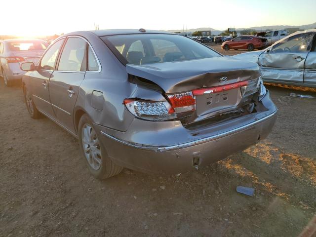 KMHFC46F57A212669 - 2007 HYUNDAI AZERA SE SILVER photo 3