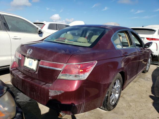 1HGCP2F48CA190483 - 2012 HONDA ACCORD LXP MAROON photo 4