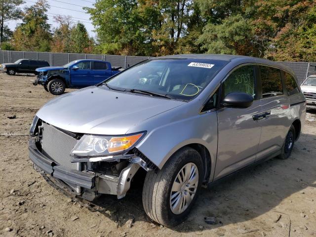 5FNRL5H29HB020407 - 2017 HONDA ODYSSEY LX SILVER photo 2