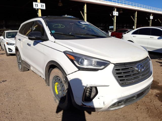 KM8SR4HF4HU171168 - 2017 HYUNDAI SANTA FE S WHITE photo 1