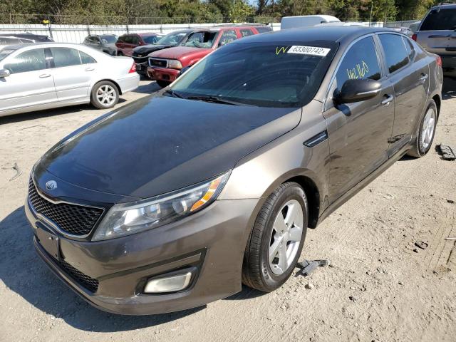 5XXGM4A72EG288485 - 2014 KIA OPTIMA LX BROWN photo 2