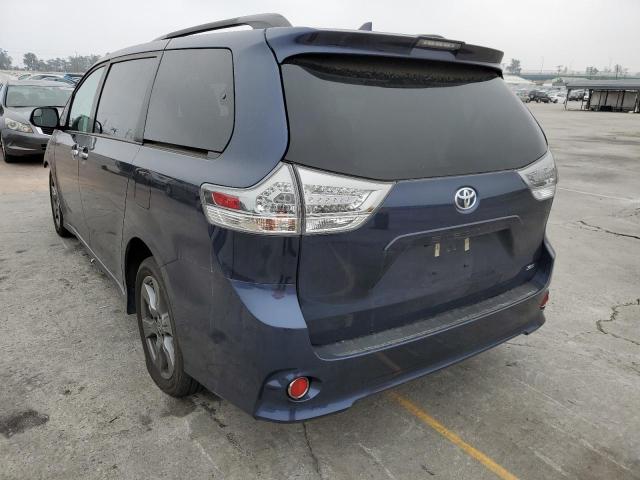 5TDXZ3DC2LS079070 - 2020 TOYOTA SIENNA SE BLUE photo 3