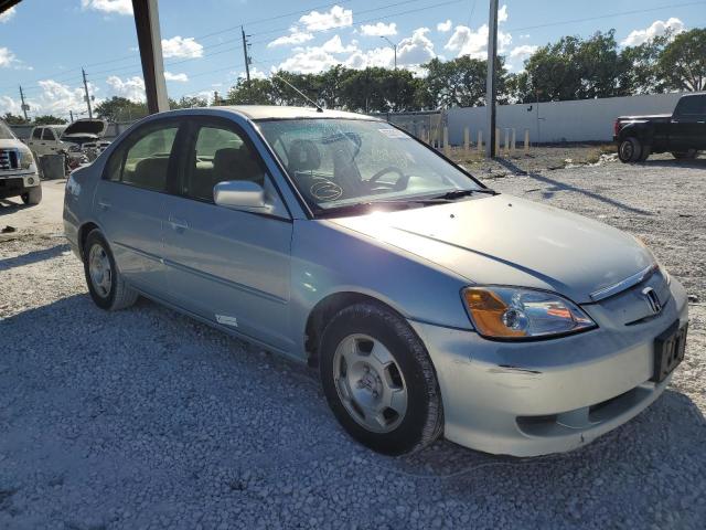 JHMES96663S031048 - 2003 HONDA CIVIC HYBR BLUE photo 1