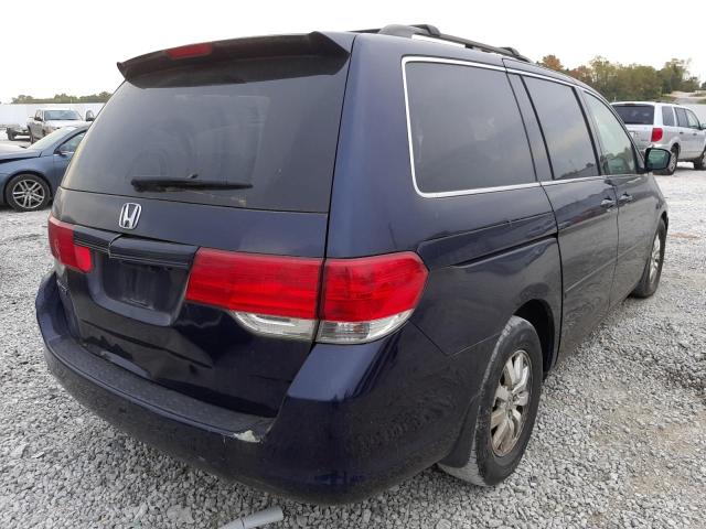 5FNRL38758B107298 - 2008 HONDA ODYSSEY EX BLUE photo 4