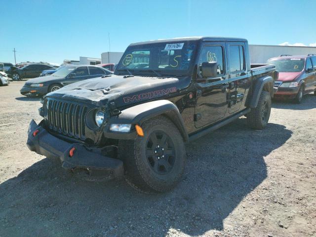 1C6JJTEG8ML590615 - 2021 JEEP GLADIATOR BLACK photo 2