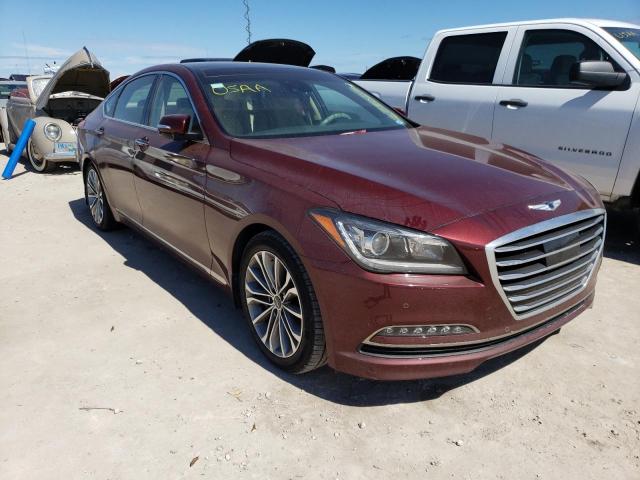 KMHGN4JE9HU171170 - 2017 GENESIS G80 BASE BURGUNDY photo 1