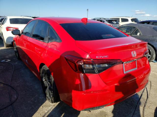 2HGFE2F56NH502011 - 2022 HONDA CIVIC SPOR 红色 照片 3