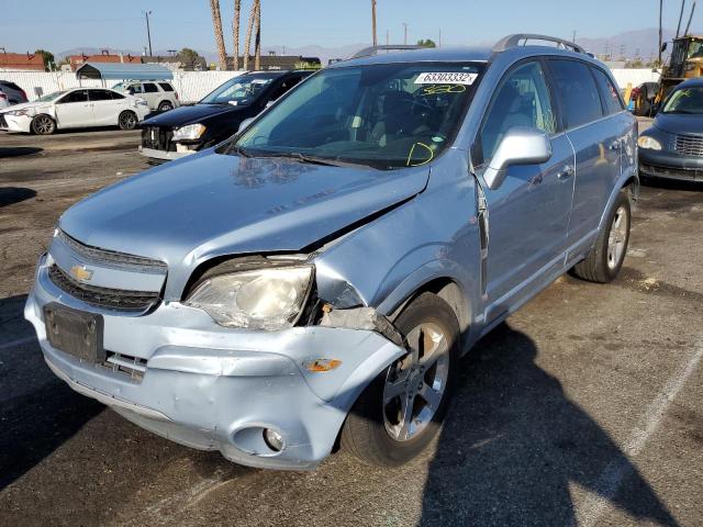 3GNAL3EKXDS581133 - 2013 CHEVROLET CAPTIVA LT BLUE photo 2