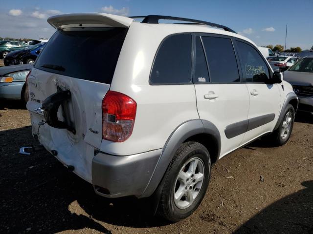 JTEHH20V110073460 - 2001 TOYOTA RAV4 AUTOM WHITE photo 4