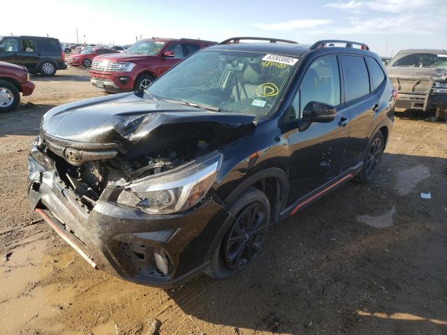 JF2SKAKC1KH480670 - 2019 SUBARU FORESTER S შავი ფოტო 2