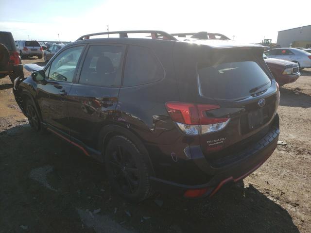 JF2SKAKC1KH480670 - 2019 SUBARU FORESTER S BLACK photo 3