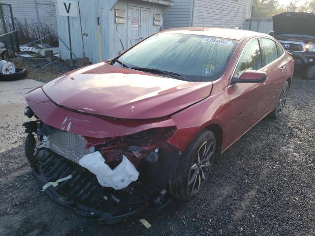 1G1ZG5ST0LF117210 - 2020 CHEVROLET MALIBU RS Շագանակագույն լուսանկար 2