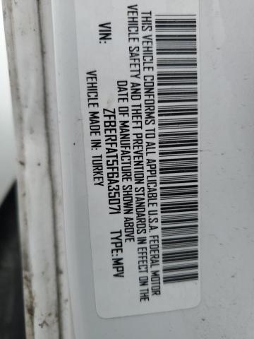 ZFBERFAT5F6A35071 - 2015 RAM PROMASTER 白色 照片 10