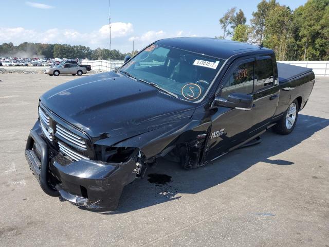 1C6RR6HT3ES441588 - 2014 RAM 1500 SPORT BLACK photo 2