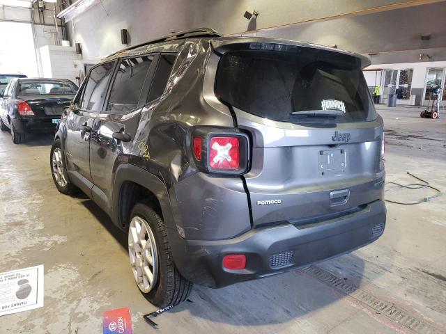 ZACNJAABXKPK17011 - 2019 JEEP RENEGADE S CHARCOAL photo 3