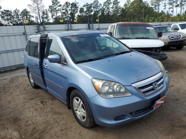 5FNRL38787B106421 - 2007 HONDA ODYSSEY EX BLUE photo 1