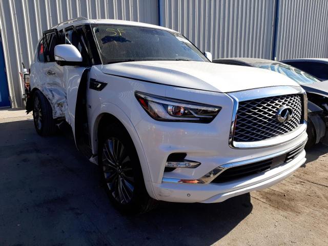 JN8AZ2ND0K9850084 - 2019 INFINITI QX80 LUXE WHITE photo 1