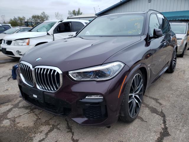 5UXJU2C50KLN67143 - 2019 BMW X5 XDRIVE5 MAROON photo 2