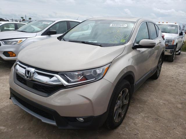 2HKRW2H85KH618237 - 2019 HONDA CR-V EXL CREAM photo 2