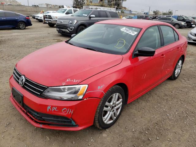 3VW2K7AJ7FM354555 - 2015 VOLKSWAGEN JETTA BASE 红色 照片 2