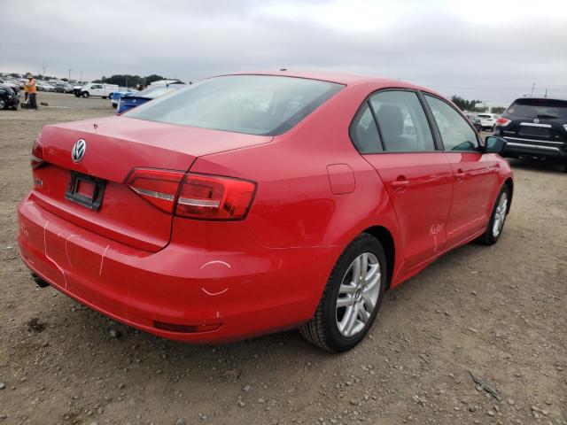 3VW2K7AJ7FM354555 - 2015 VOLKSWAGEN JETTA BASE 红色 照片 4
