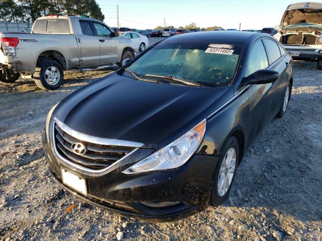 5NPEB4AC1DH691094 - 2013 HYUNDAI SONATA GLS BLACK photo 2