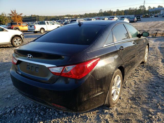 5NPEB4AC1DH691094 - 2013 HYUNDAI SONATA GLS BLACK photo 4